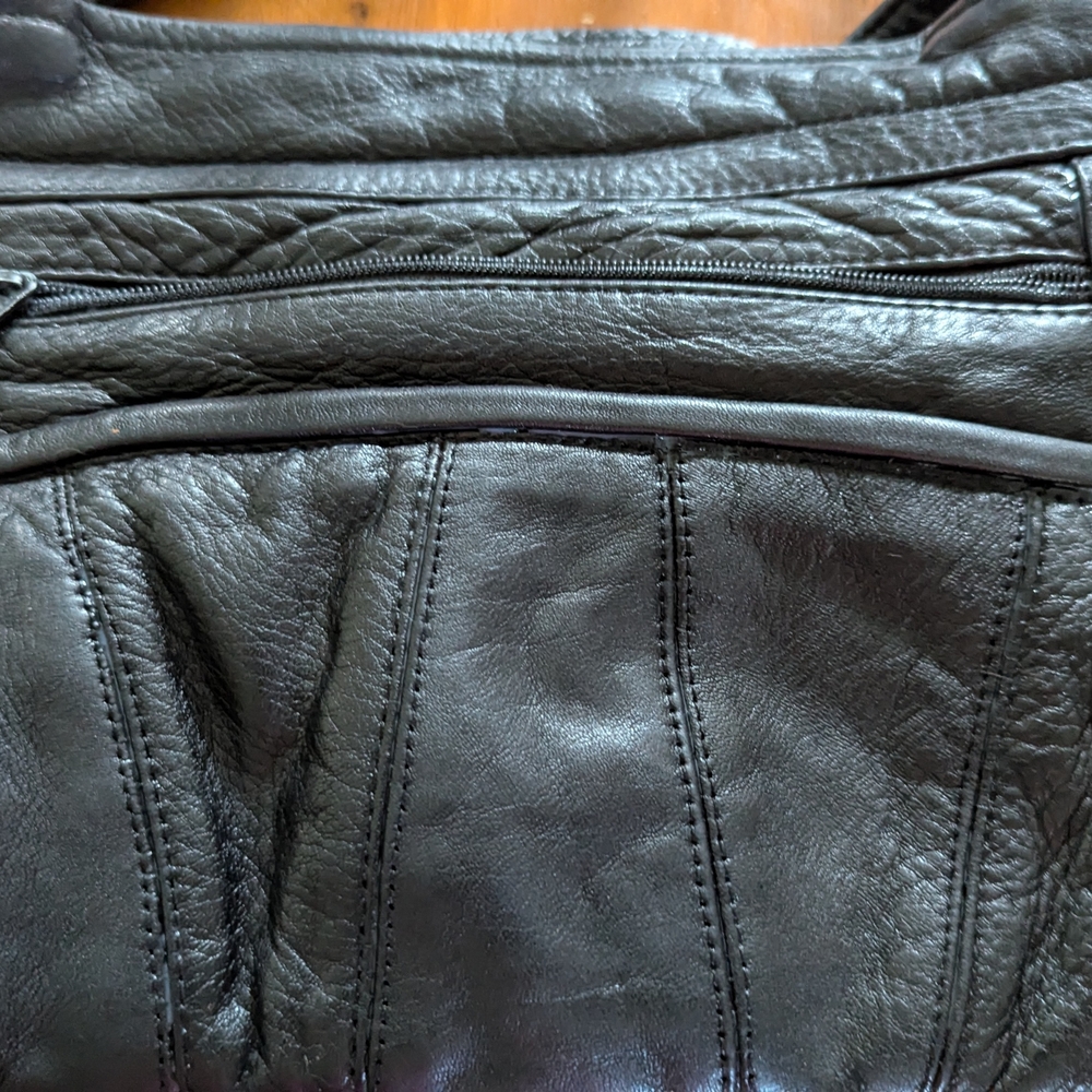 Mom's Mexican Black Purse Transition From Diaper Bag